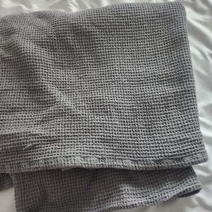 Gray King SIZE Waffle Knit Blanket